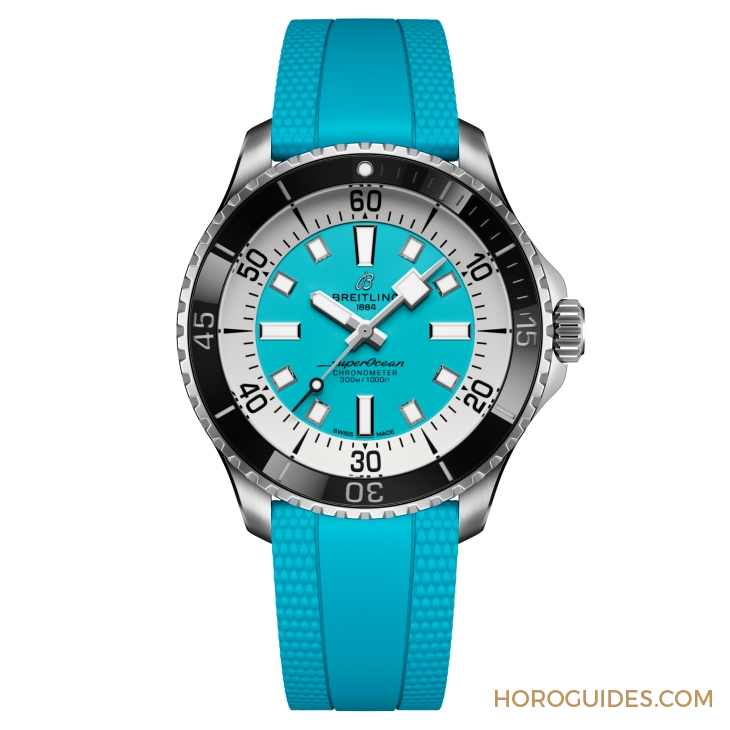BREITLING - SUPEROCEAN - A17375211B2S4 - 彩虹時標面、46mm千米深潛新錶同步現身｜BREITLING Superocean系列新錶