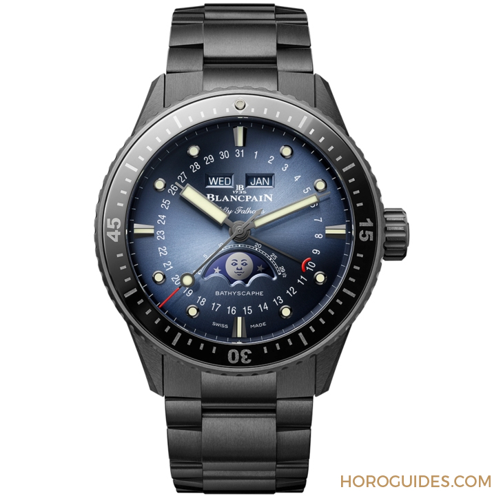 BLANCPAIN - FIFTY FATHOMS - 5054-0140-01S - BLANCPAIN首配陶瓷鍊帶｜Fifty Fathoms Bathyscaphe系列全面新生著裝