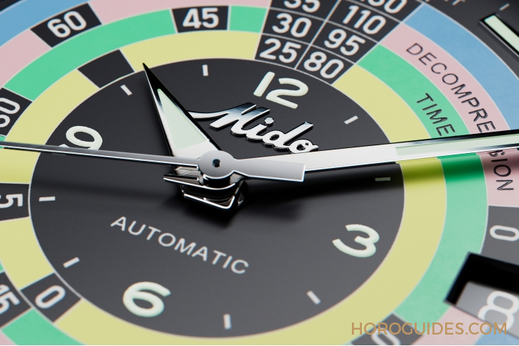 MIDO - OCEAN STAR - M026.807.33.051.00 - 漆黑中的復古「彩虹圈」！MIDO再度推出Ocean Star Decompression Timer 1961復刻限量版