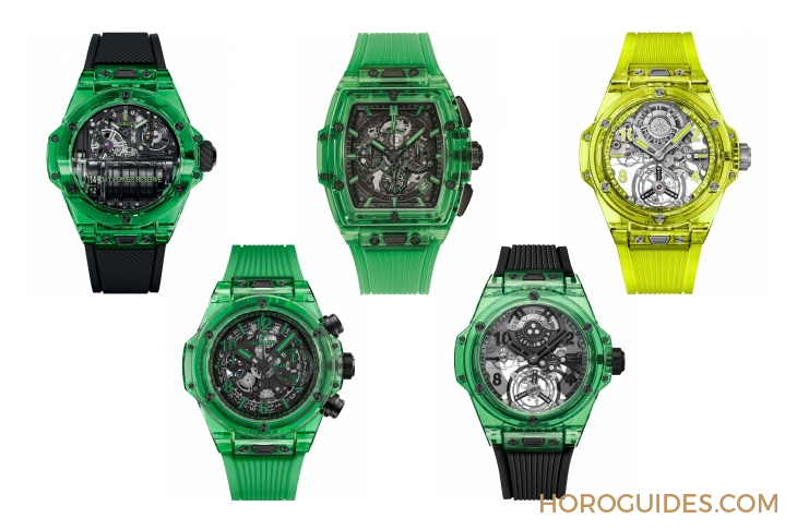 HUBLOT - BIG BANG - 429.JG.0110.RT - 2025 LVMH Watch Week速報：HUBLOT Big Bang自動上鍊陀飛輪綠色SAXEM腕錶