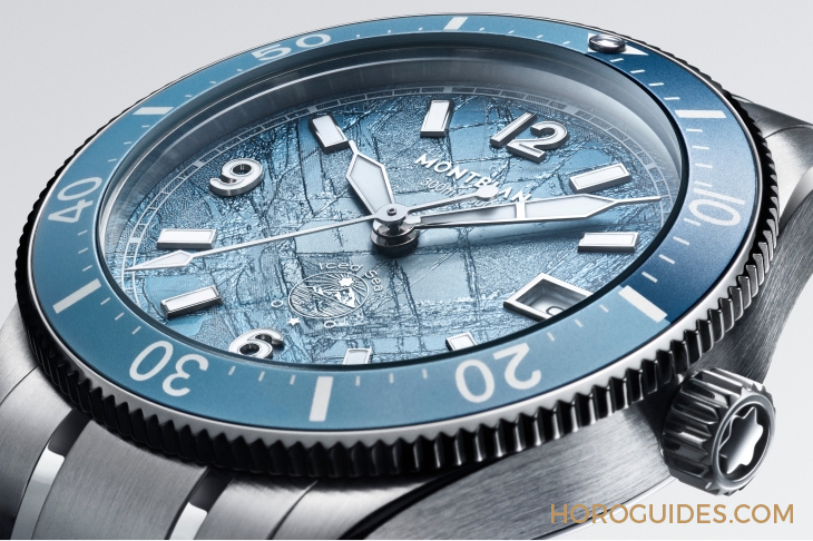 MONTBLANC - 1858 - 134024 - 精巧出擊、零氧加身！MONTBLANC Iced Sea日期自動腕錶0 Oxygen 38mm新款登場