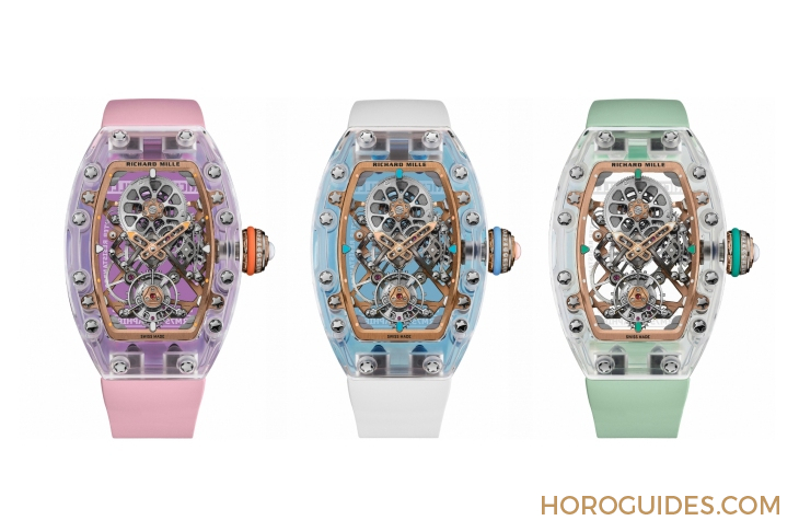 RICHARD MILLE - LIMITED EDITION - RM 75-01 - 漫遊藍寶石水晶海洋！RICHARD MILLE推出三款RM 75-01飛行陀飛輪藍寶石水晶腕錶