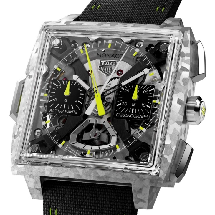 TAG HEUER - MONACO - CBW2185.FC8350 - 嶄新鈦金材質亮相,經典黑白與Gulf藍橙同場現身|TAG HEUER Monaco三款新錶驚艷登場