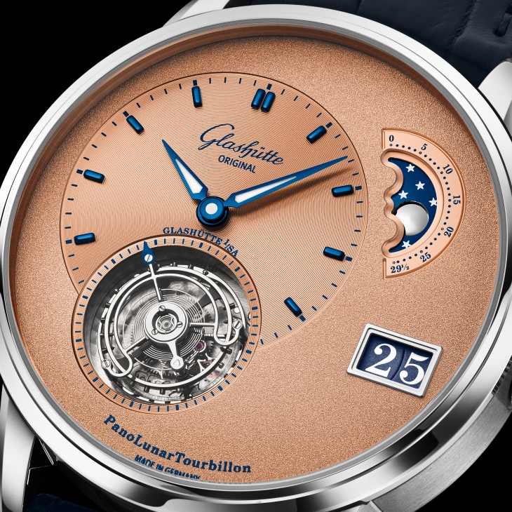 GLASHÜTTE ORIGINAL - PANO - 1-93-03-01-03-61 - 赭月流光,新錶盤工坊揭幕之作|GLASHÜTTE ORIGINAL PanoLunarTourbillon鉑金限量版