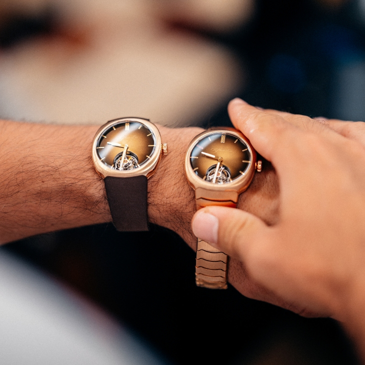 H. MOSER & CIE - STREAMLINER - 6805-0411 - 甜蜜優雅的疾速聯乘！H. MOSER & CIE.攜手Pierre Gasly推出Streamliner陀飛輪朱古力煙燻色限量版