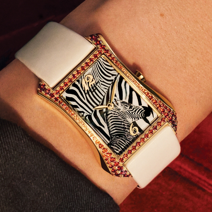 PATEK PHILIPPE - GONDOLO - 4962/200R-010 - 珍藝斑馬，躍現藍寶石雕刻錶面｜百達翡麗Gondolo Serata "Zebra" Ref. 4962/200R-010腕錶