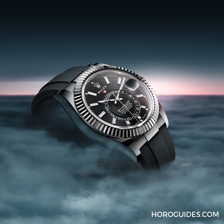 ROLEX - SKY-DWELLER - 336934-0001 - 勞力士天行者Sky-Dweller半金材質推出薄荷綠新色，玫瑰金材質搭配專屬藍綠色錶盤