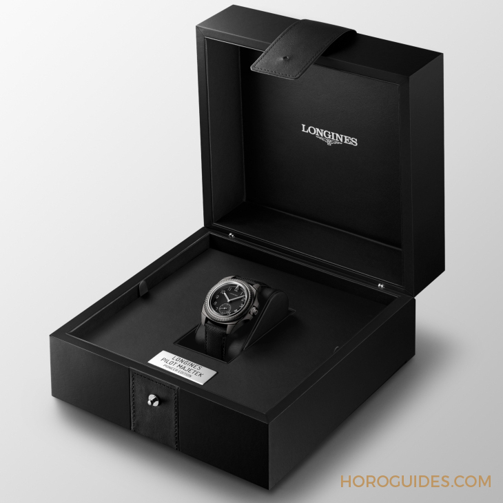 LONGINES - HERITAGE - L2.838.1.53.2 - 首見五級鈦金屬款！LONGINES推出Pilot Majetek限量版