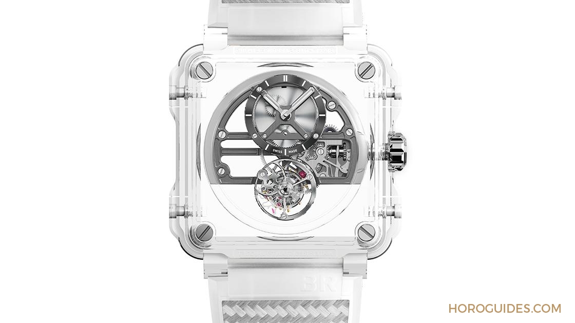 BELL & ROSS - INSTRUMENTS - BRX1-SKTB-SAPHIR - 披上藍寶石水晶外衣，蓋不住柏萊士的玻璃芯