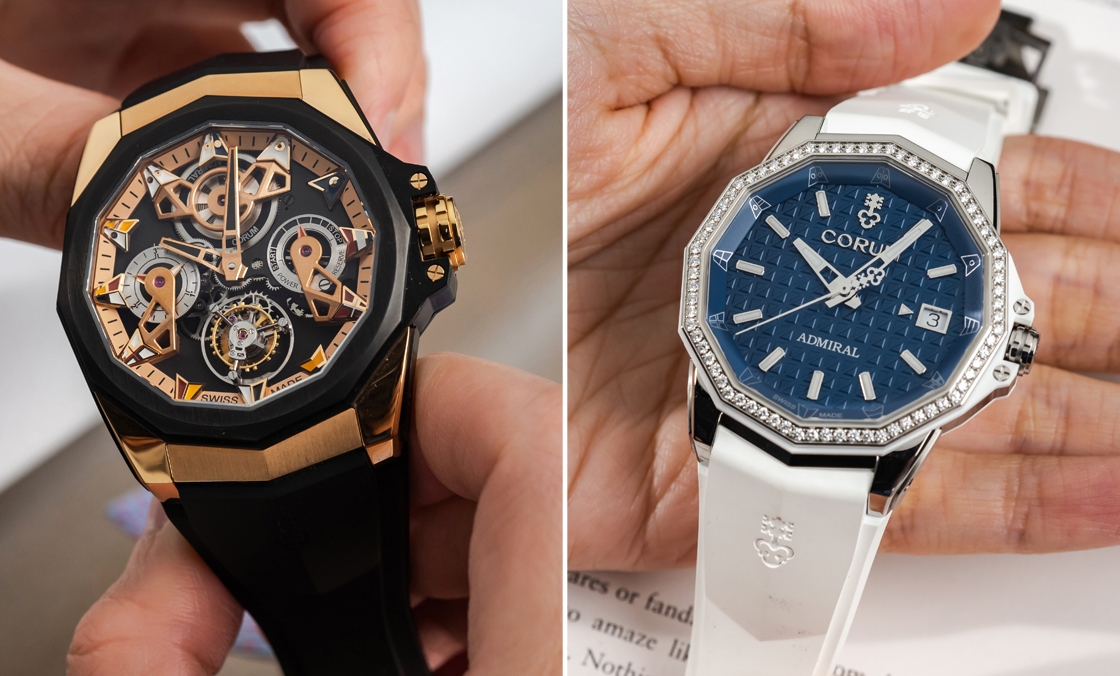 CORUM - ADMIRAL - A298/04127 - 海洋風格領航之選｜Corum海軍上將AC-One 45鏤空陀飛輪與AC-One 38女仕鑽錶