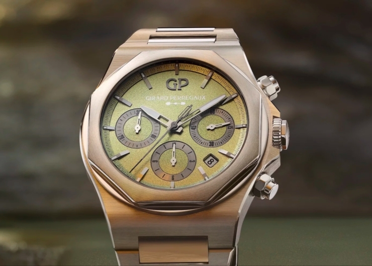 虹彩綠面盤耀眼登場：GP芝柏表推出Laureato桂冠系列計時碼錶阿斯頓馬丁限量款