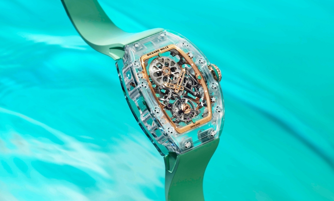 RICHARD MILLE - LIMITED EDITION - RM 75-01 - 漫遊藍寶石水晶海洋！RICHARD MILLE推出三款RM 75-01飛行陀飛輪藍寶石水晶腕錶