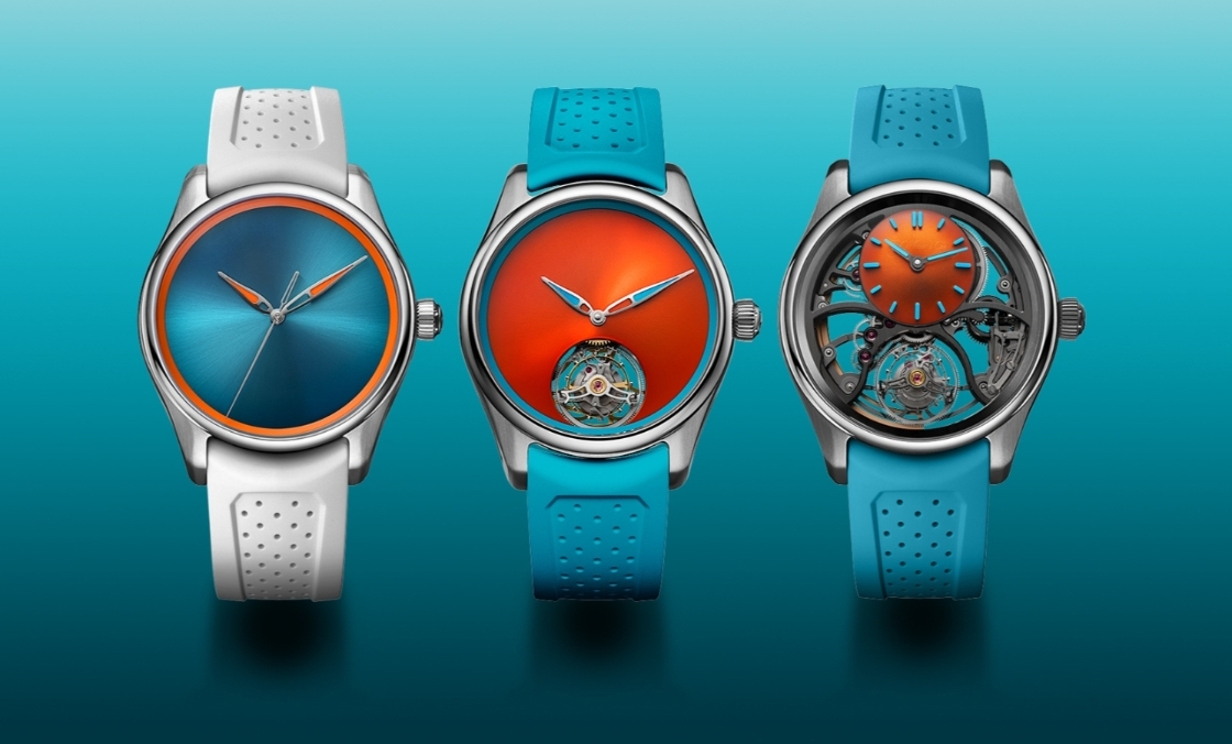 H. MOSER & CIE - PIONEER - 3201-1202 - 色彩衝擊的極限操作：H. Moser開拓者Spiced Aqua系列亮相