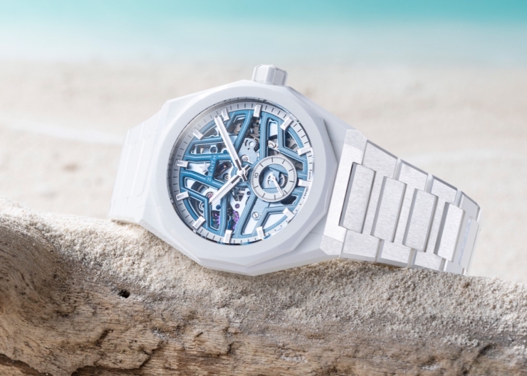 藍天白沙，馭浪再行｜ZENITH攜手Time+Tide推出Defy Skyline Skeleton White Surfer Ceramic