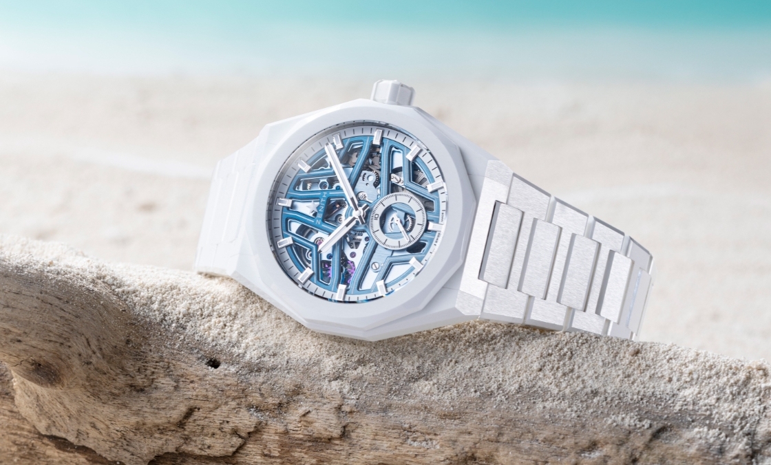 ZENITH - DEFY - 49.9309.3620/85.I001 - 藍天白沙，馭浪再行｜ZENITH攜手Time+Tide推出Defy Skyline Skeleton White Surfer Ceramic