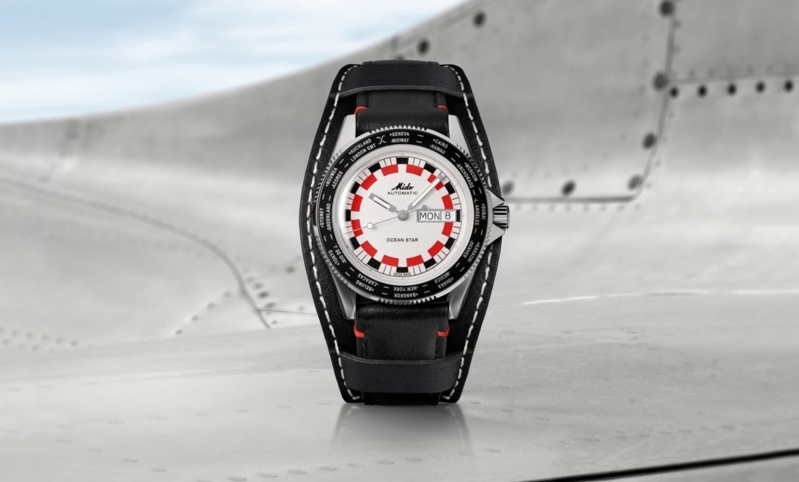 MIDO - OCEAN STAR - M026.830.16.030.00 - MIDO全新Ocean Star Worldtimer腕錶，鮮明復古設計，致敬熱愛世界的你