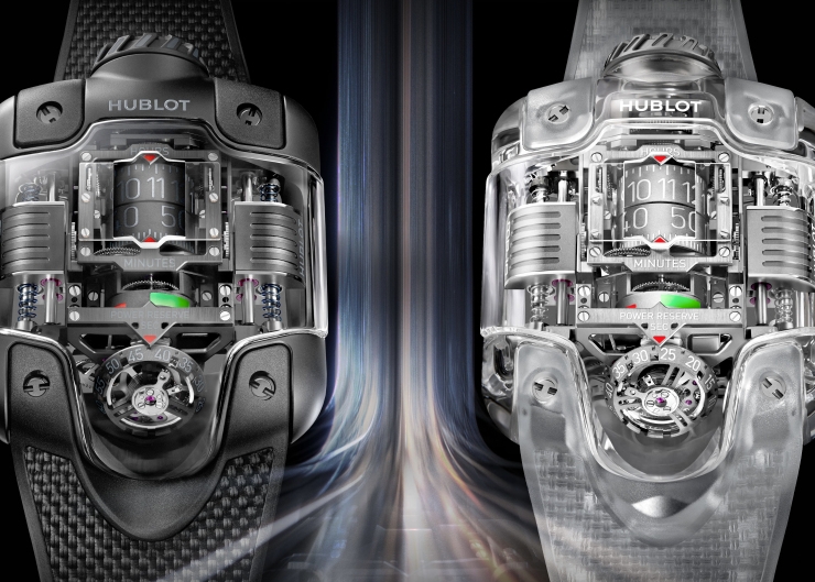 HUBLOT MP-10 雙垂直上鍊陀飛輪腕錶 推出全新藍寶石款及 All Black 黑陶瓷款