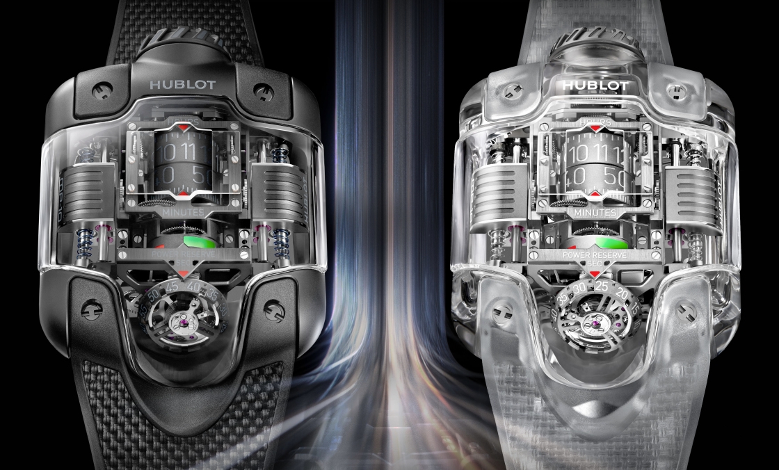 HUBLOT - MP - 910.JX.0001.RT - HUBLOT MP-10 雙垂直上鍊陀飛輪腕錶 推出全新藍寶石款及 All Black 黑陶瓷款