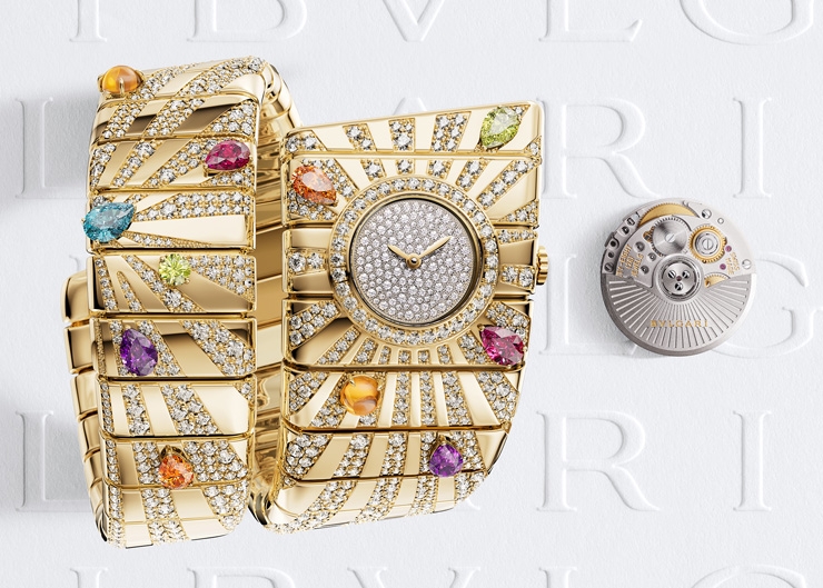 機械與工藝並重，BVLGARI以金燦姿態定義高級女錶之巔
