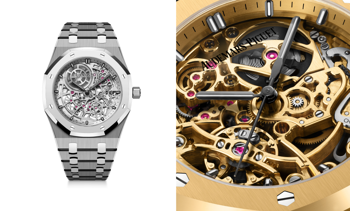 AUDEMARS PIGUET - ROYAL OAK - 15467BA.OO.1256BA.01 - AP愛彼的同色系機械美學：Royal Oak皇家橡樹熱門鏤空款式新作登場