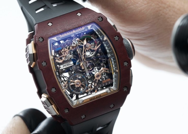 精準掌握足球賽事攻防節奏｜Richard Mille RM41-01足球陀飛輪腕錶