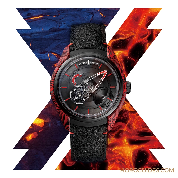 ULYSSE NARDIN - FREAK - 2303-270/MAGMA-BQ - 冰火交鋒 釋放躁動天性｜雅典錶Freak X岩漿腕錶、冰川腕錶