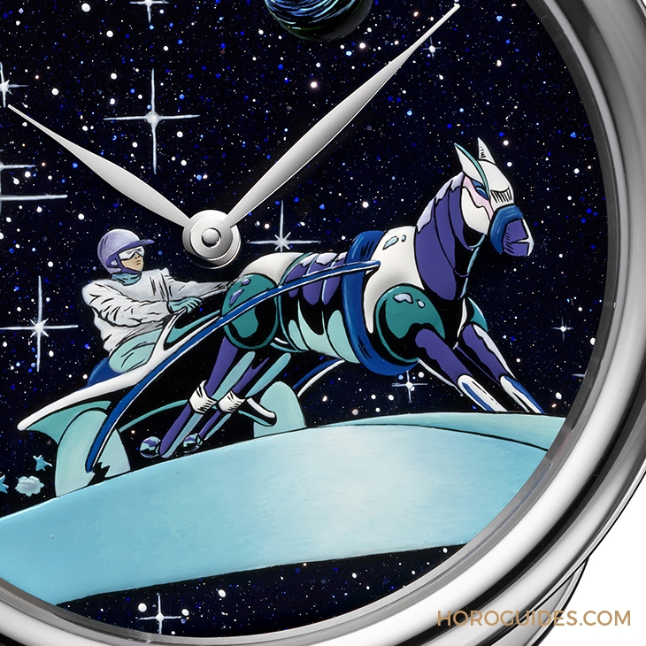 HERMES - ARCEAU - （Space Derby） - 夢幻濾鏡下的美漫英雄！Hermès Arceau Space Derby微繪工藝限量腕錶