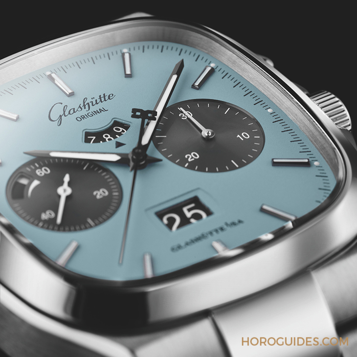 GLASHÜTTE ORIGINAL - SENATOR - 1-37-02-13-02-70 - 格拉蘇蒂七零年代大日曆計時腕錶新色亮相,捕捉1970年代的夏日絢爛