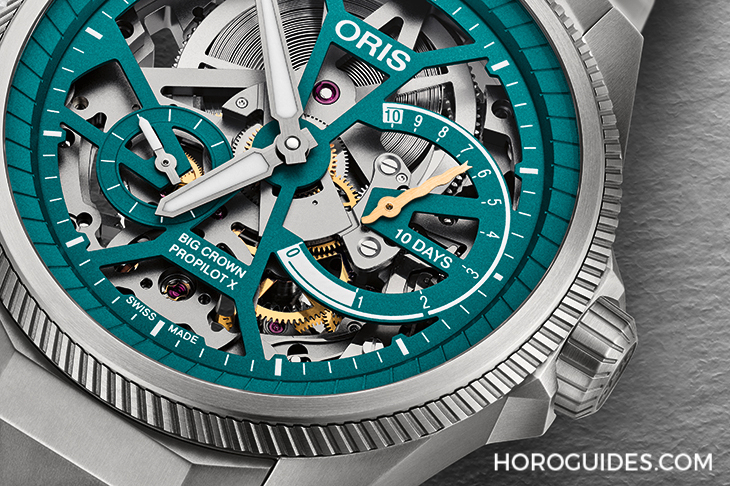 ORIS - PROPILOT - 01 115 7759 7117-Set - 蛇信指針、10日動力，Oris推出歷來首只生肖錶：ProPilot蛇年限量腕錶