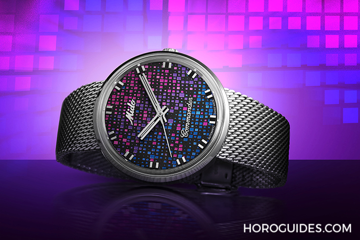 MIDO - COMMANDER - M8429.4.N7.11 - MIDO美度表Commander 1959像素錶盤：炫彩結合夜光，日夜皆精彩