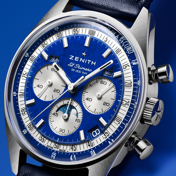 ZENITH - CHRONOMASTER - 03.3400.3610/51.C910 - 致敬160年傳承,ZENITH Chronomaster三重日曆計時碼錶青金石新款登場