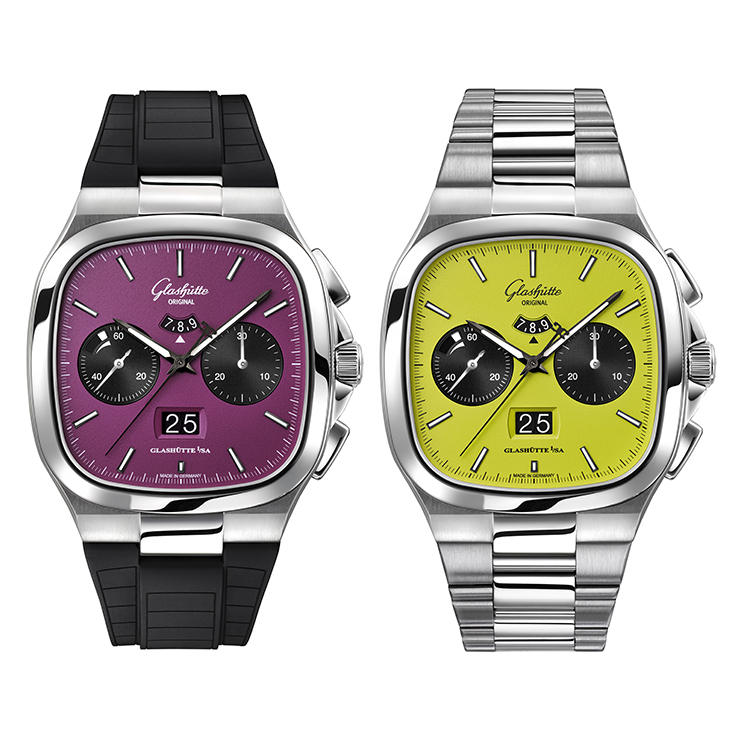 GLASHÜTTE ORIGINAL - Vintage - 1-37-02-20-02-70 - 德國製錶玩色新作! 格拉蘇蒂原創推出七零年代大日曆計時腕錶限量版