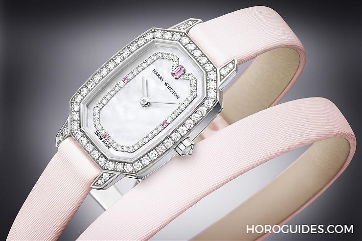 HARRY WINSTON - Emerald - EMEQHM18WW007 - [BASEL 2018]HARRY WINSTON Emerald雙圈粉色錶帶 把春天戴上手