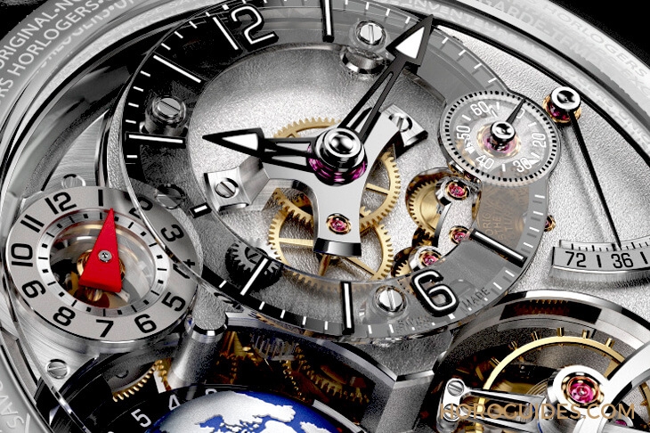 GREUBEL FORSEY - GMT - (Earth) - 世界時區怎麼看?GF GMT Earth直接做出一顆地球!