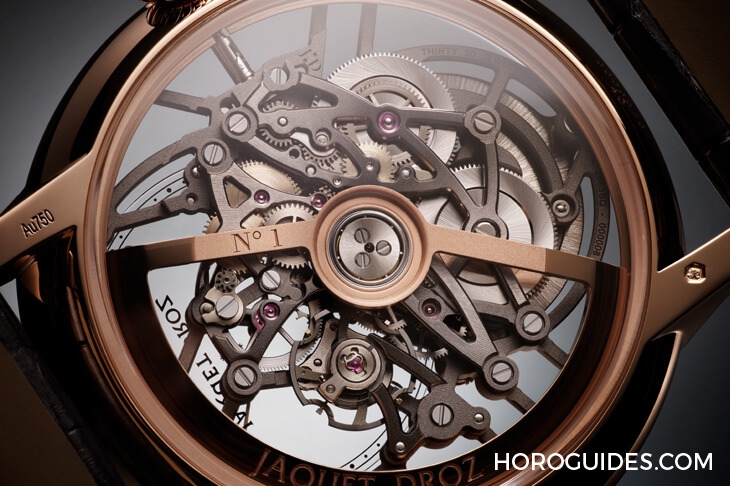 JAQUET DROZ - GRANDE SECONDE - J003523240 - 280週年JAQUET DROZ更現代，招牌大秒針第一次做鏤空錶