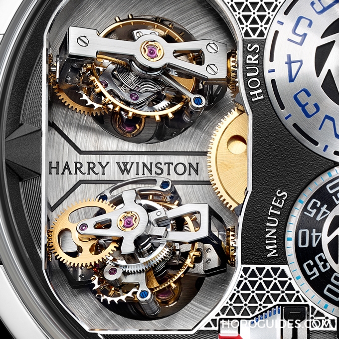 HARRY WINSTON - Histoire de Tourbillon - HCOMDT51WW001 - 指針變轉盤，HARRY WINSTON史詩陀飛輪有"8"加持
