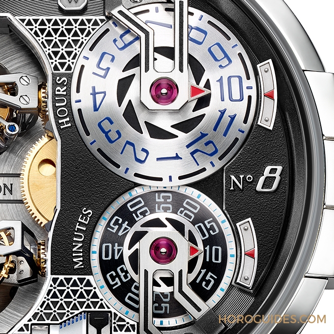 HARRY WINSTON - Histoire de Tourbillon - HCOMDT51WW001 - 指針變轉盤，HARRY WINSTON史詩陀飛輪有"8"加持