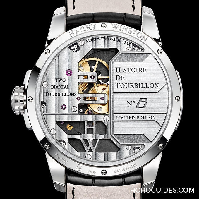 HARRY WINSTON - Histoire de Tourbillon - HCOMDT51WW001 - 指針變轉盤，HARRY WINSTON史詩陀飛輪有"8"加持