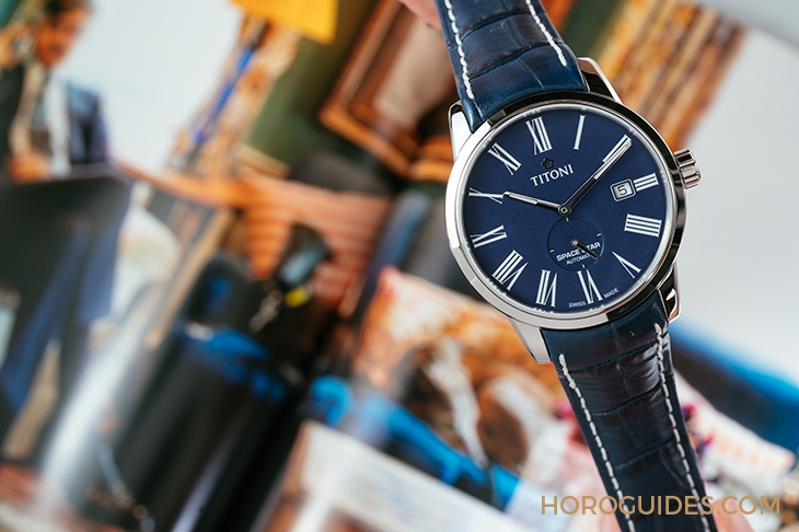 TITONI - SPACE STAR - 83638 S-ST-609 - 看對眼就心動的TITONI藍面Spacestar