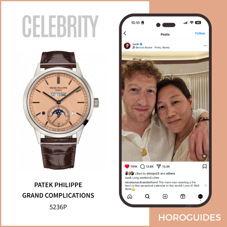 PATEK PHILIPPE - 科技巨頭祖克柏愛上名錶？近期收藏大公開
