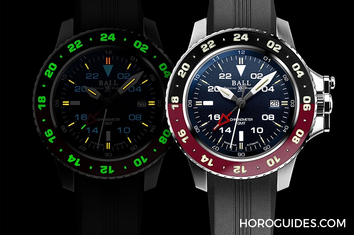 BALL WATCH - ENGINEER HYDROCARBON - DG2018C-S3C-BK - BALL WATCH也推出GMT，紅黑雙色錶圈招牌微型氣燈不缺席!