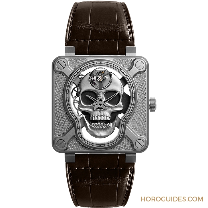 BELL & ROSS - INSTRUMENTS - BR01-SKULL-SK-ST - BELL&ROSS上鍊的黑色幽默,BR 01 Laughing Skull笑看死亡的骷髏