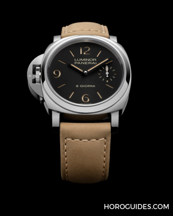 PANERAI - LUMINOR - PAM01655 - PANERAI 經典左冠再現：Luminor Destro Otto Giorni PAM01655 全新登場