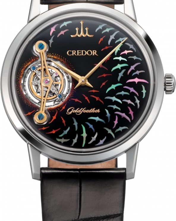 CREDOR - Goldfeather - GBCF999 - CREDOR珍稀之作：Goldfeather Tourbillon限量登場，詩意工藝凝結日本製錶美學