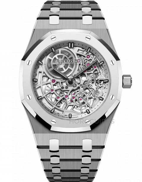 AUDEMARS PIGUET - ROYAL OAK - 15467BA.OO.1256BA.01 - AP愛彼的同色系機械美學:Royal Oak皇家橡樹熱門鏤空款式新作登場
