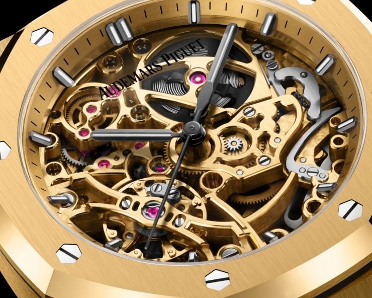 AUDEMARS PIGUET - ROYAL OAK - 15467BA.OO.1256BA.01 - AP愛彼的同色系機械美學:Royal Oak皇家橡樹熱門鏤空款式新作登場