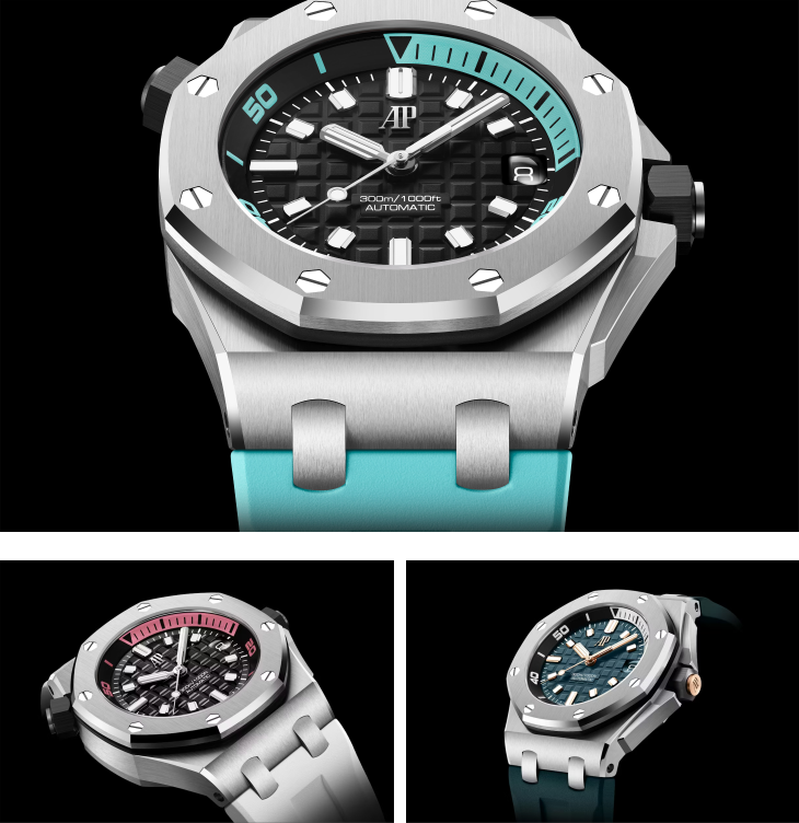 AUDEMARS PIGUET - ROYAL OAK OFFSHORE - 15720ST.OO.A355CA.01 - 全新視覺節奏，AP愛彼Royal Oak Offshore Diver新色登場