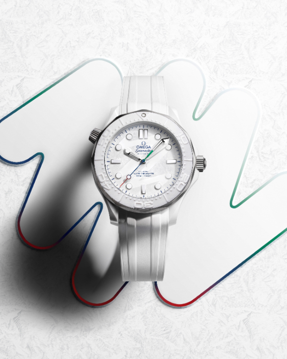 OMEGA - SEAMASTER - 522.92.44.20.04.001 - 純白極致的冰雪美學！歐米茄推出海馬潛水300米「Milano Cortina 2026」帕運特別版