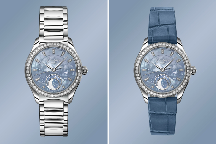 GLASHÜTTE ORIGINAL - LADIES - 1-35-14-04-12-04 - 格拉蘇蒂原創 Serenade Luna 小夜曲月相腕錶「天際藍」：一枚以城市天空為靈感的女錶
