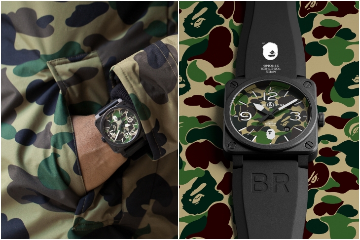 BELL & ROSS - INSTRUMENTS - BR0392-BAPE-GN-CE - 史上最迷彩的雙品牌聯名!BELL & ROSS與BAPE首度跨界合作